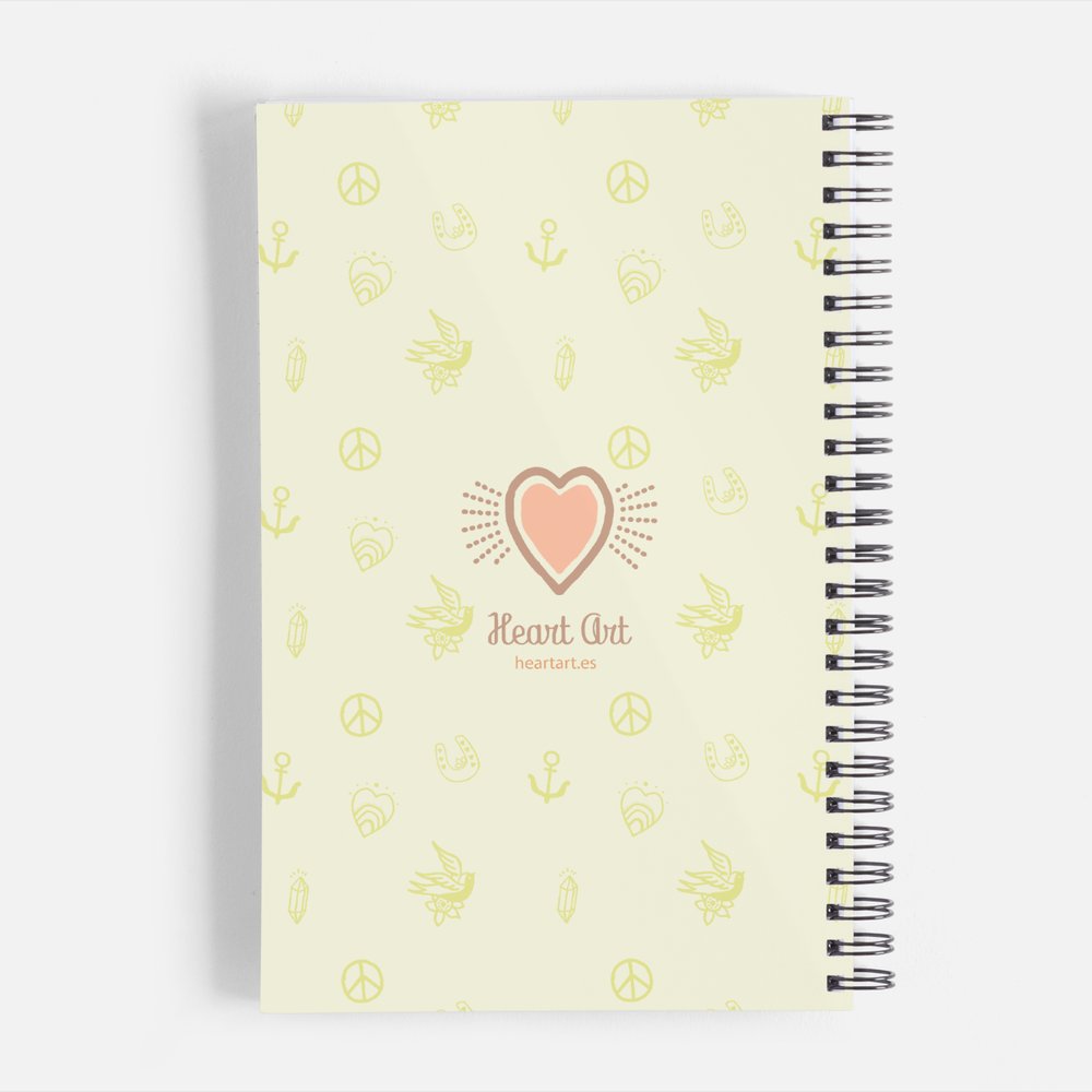 Cuaderno de espiral, modelo Paz