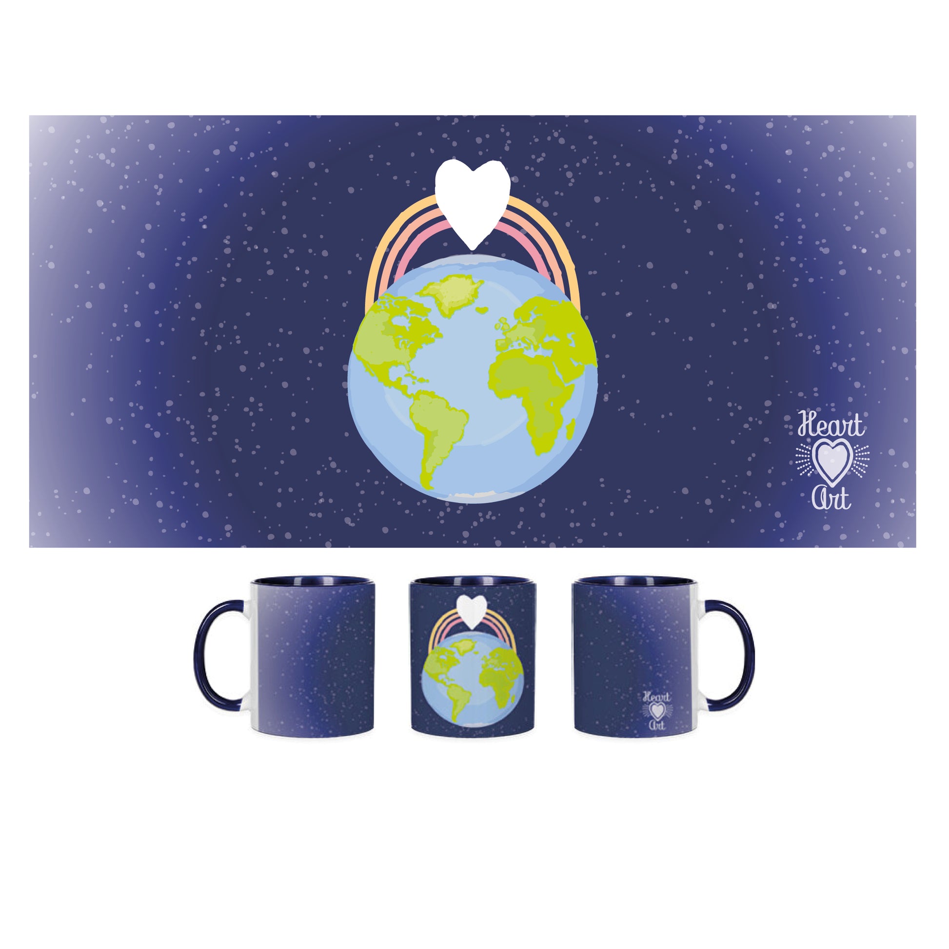 ESTAMPADO Y VISTA DE LOS PERFILES Y FRENTE DE TAZA.